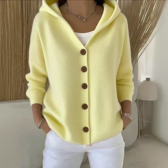 Avelle Paris | Cardigan à Capuche Boutonné Madeleine