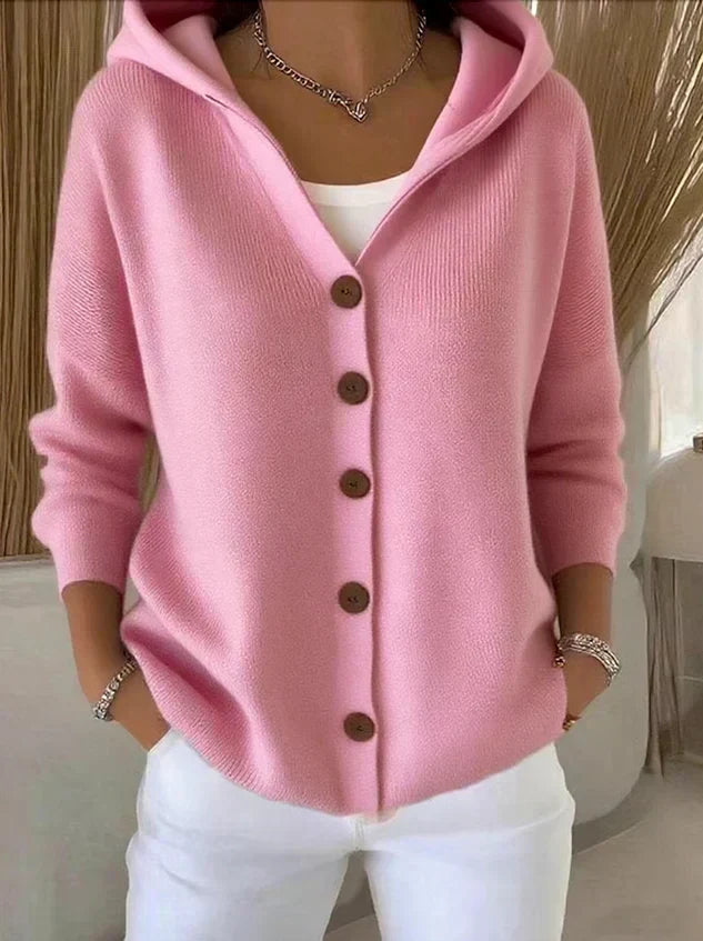 Avelle Paris | Cardigan à Capuche Boutonné Madeleine