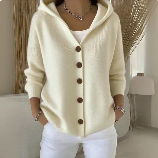 Avelle Paris | Cardigan à Capuche Boutonné Madeleine
