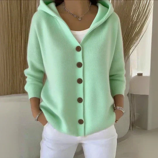Avelle Paris | Cardigan à Capuche Boutonné Madeleine